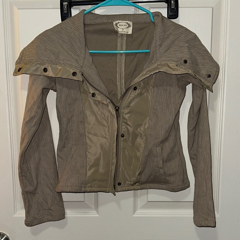 Women's Utility Jacket in Taupe by Miss Sixty